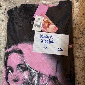 Target exclusive Megan Moroney Black and Pink Graphic T-Shirt